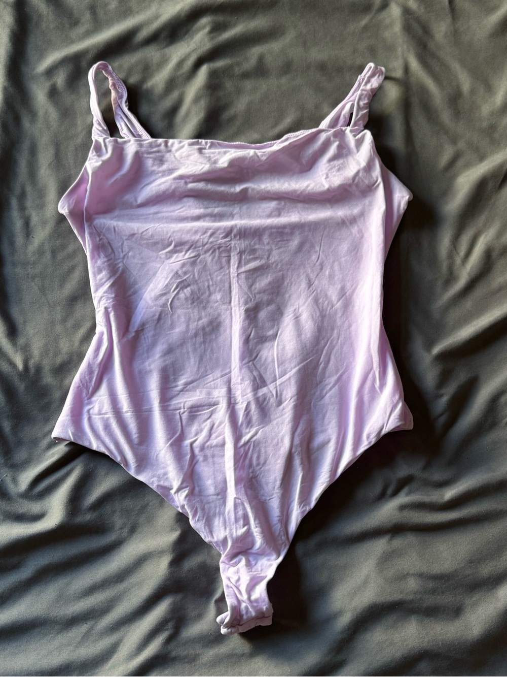 NWOT FITS EVERYBODY SQUARENECK BODYSUIT I SUGAR PLUM